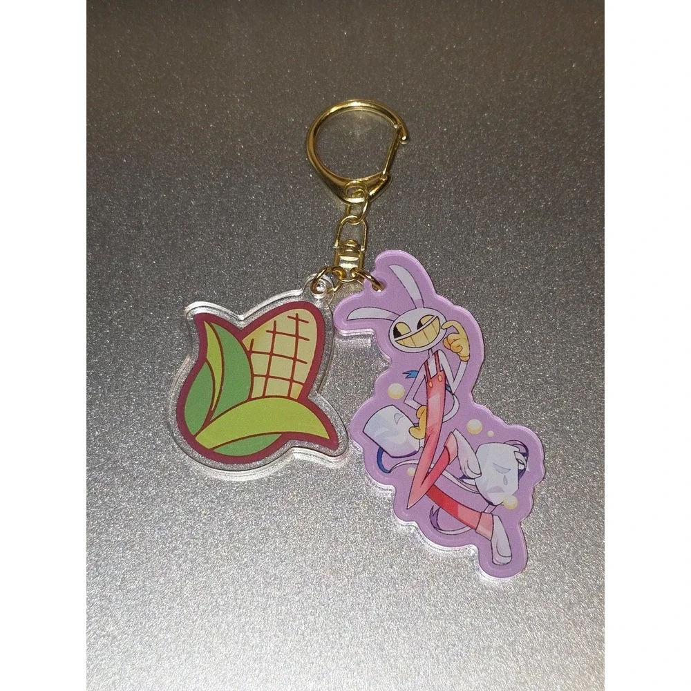 Jax Keychain With Charm! TADC The Amazing Digital Circus Handmade!